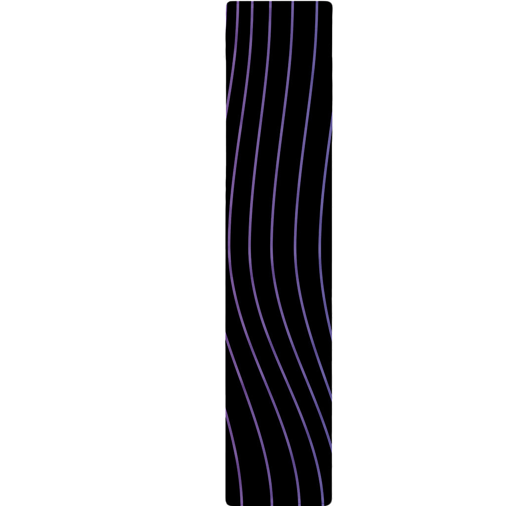 Blue And Purple EDM Wave Print Table Runner