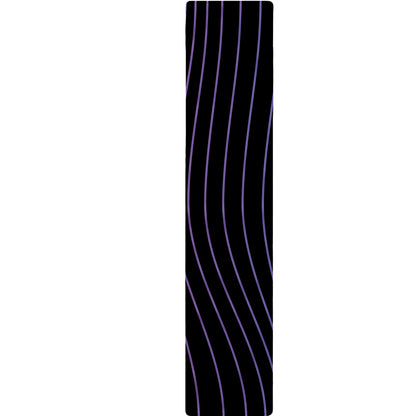 Blue And Purple EDM Wave Print Table Runner