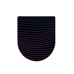Blue And Purple EDM Wave Print Toilet Lid Cover