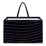 Blue And Purple EDM Wave Print Utility Tote Bag