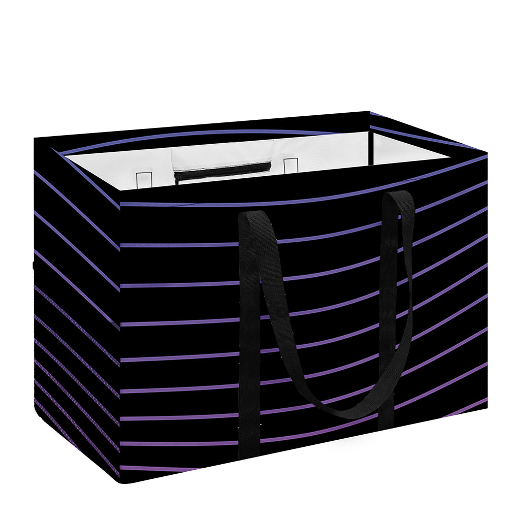 Blue And Purple EDM Wave Print Utility Tote Bag