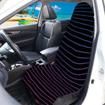 Blue And Purple EDM Wave Print Waterproof Car Seat Cover
