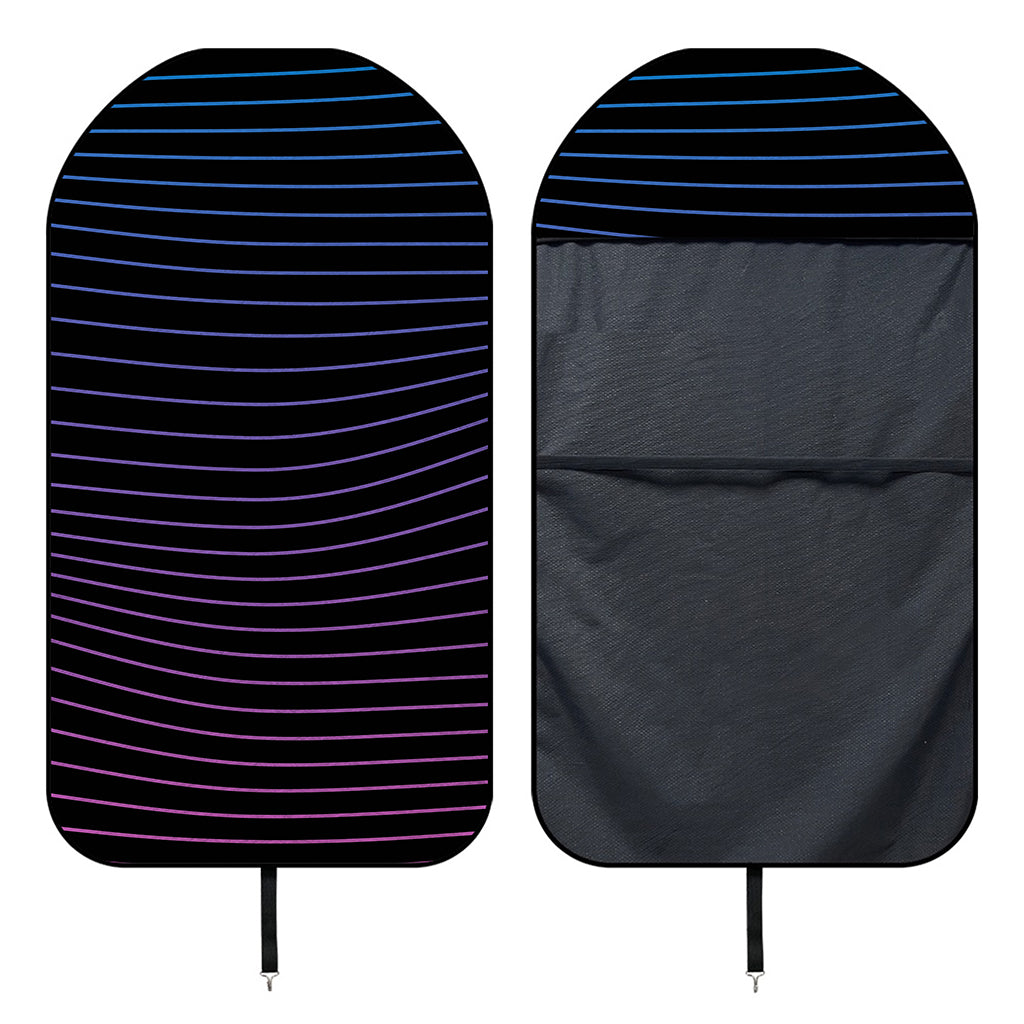 Blue And Purple EDM Wave Print Waterproof Car Seat Cover