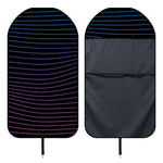 Blue And Purple EDM Wave Print Waterproof Car Seat Cover