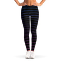 Blue And Purple EDM Wave Print Women's Leggings