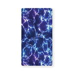 Blue And Purple Lightning Print Baby Crib Sheet