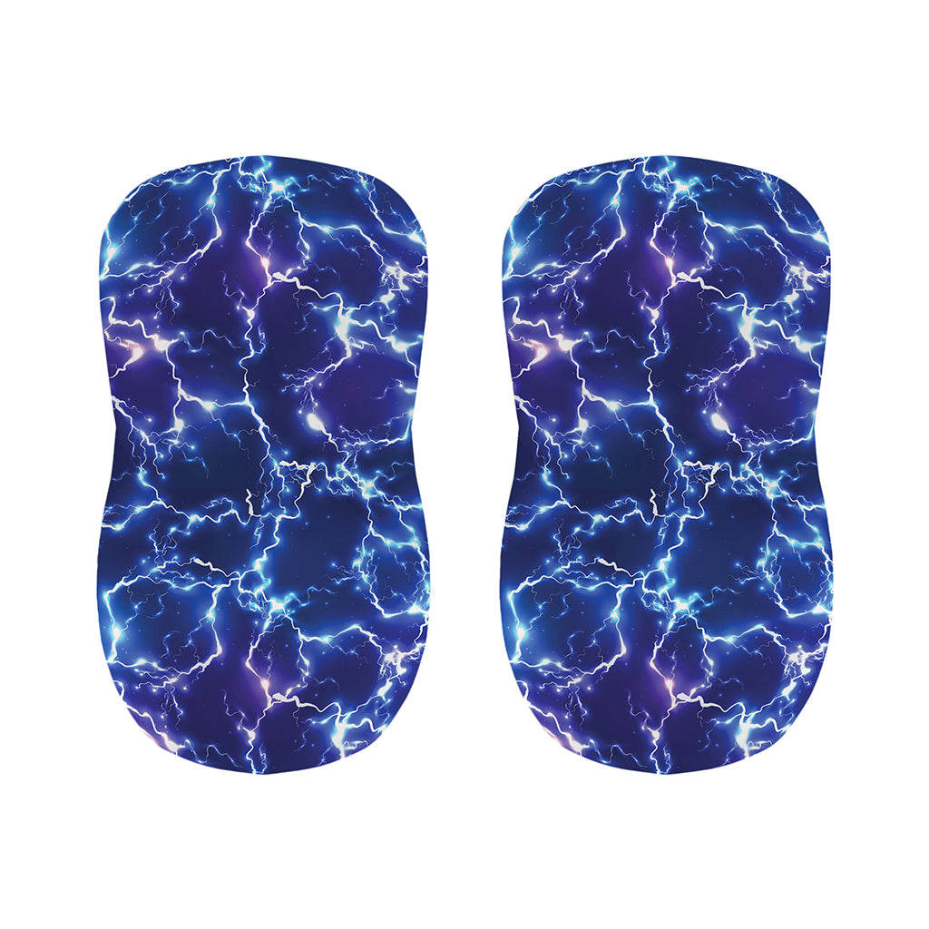 Blue And Purple Lightning Print Bar Stool Covers