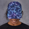 Blue And Purple Lightning Print Baseball Cap