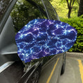 Blue And Purple Lightning Print Car Side Mirror Covers