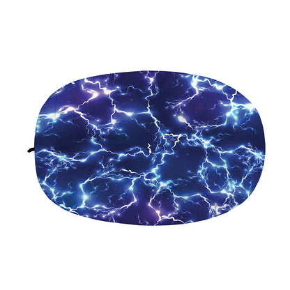 Blue And Purple Lightning Print Car Side Mirror Covers