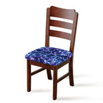 Blue And Purple Lightning Print Chair Cushion Cover