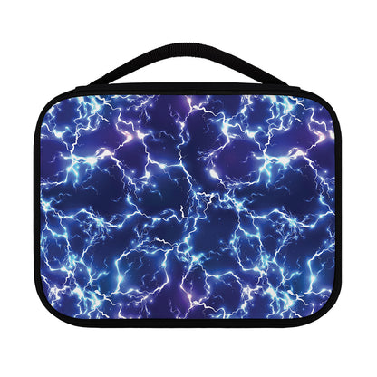 Blue And Purple Lightning Print Classic Bible Case