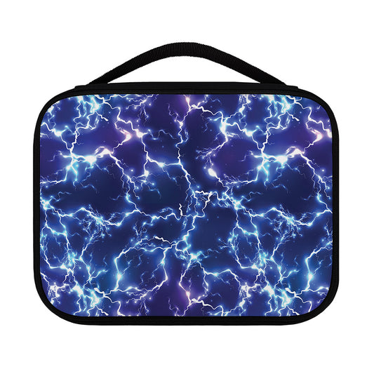 Blue And Purple Lightning Print Classic Bible Case