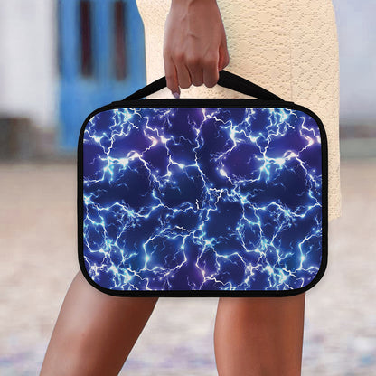 Blue And Purple Lightning Print Classic Bible Case