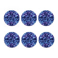 Blue And Purple Lightning Print Coaster Set