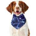 Blue And Purple Lightning Print Dog Bandana