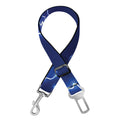Blue And Purple Lightning Print Dog Seat Belt