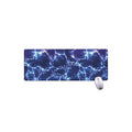 Blue And Purple Lightning Print Extended Mouse Pad
