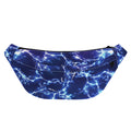 Blue And Purple Lightning Print Fanny Pack