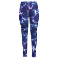 Blue And Purple Lightning Print High-Waisted Pocket Leggings