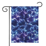 Blue And Purple Lightning Print House Flag