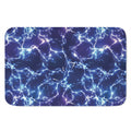 Blue And Purple Lightning Print Indoor Door Mat
