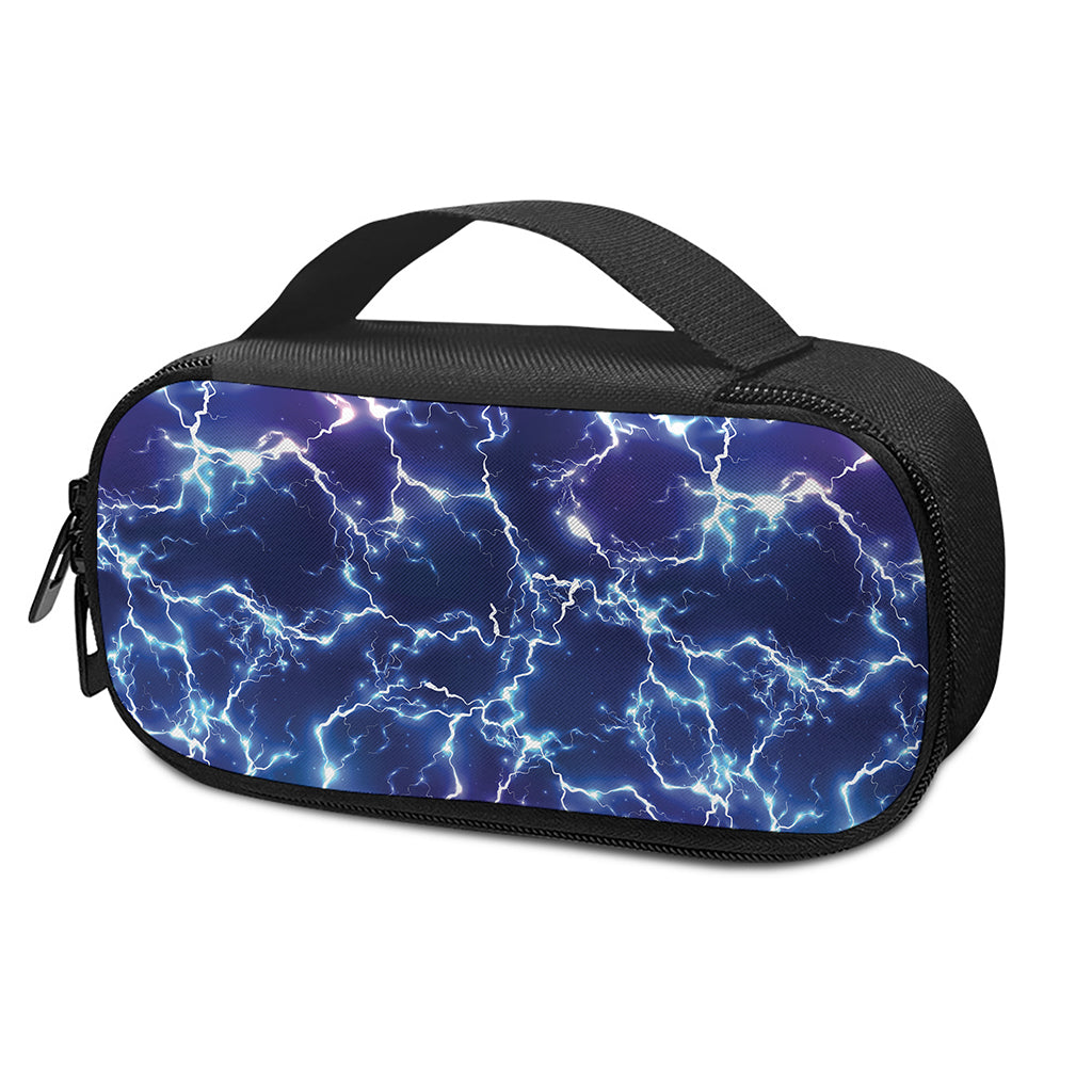 Blue And Purple Lightning Print Insulin Cooler Travel Case