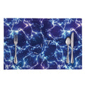 Blue And Purple Lightning Print Placemat