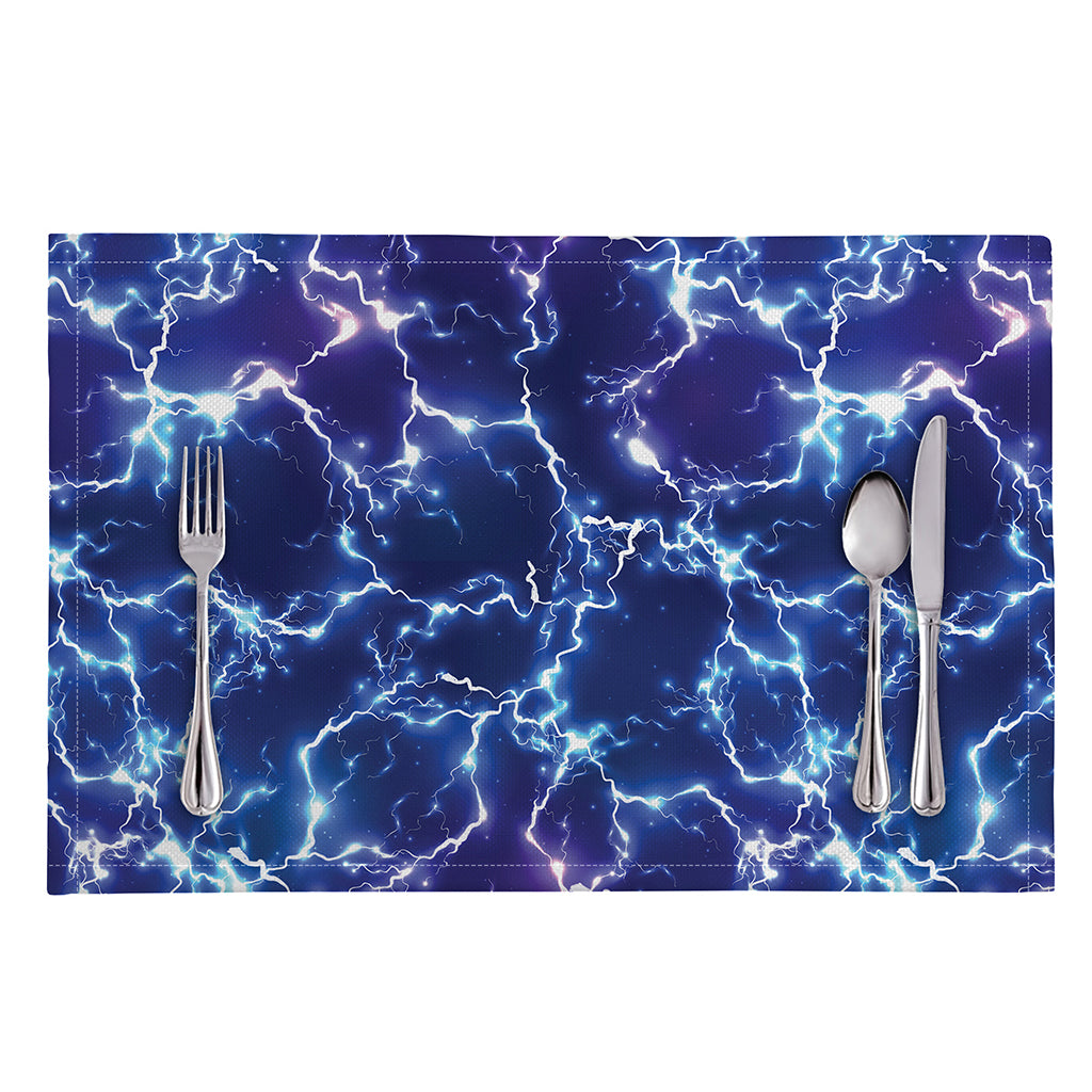Blue And Purple Lightning Print Placemat