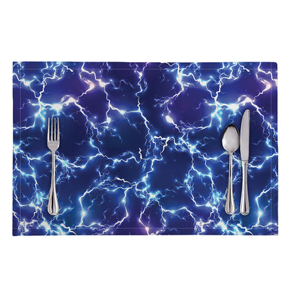 Blue And Purple Lightning Print Placemat