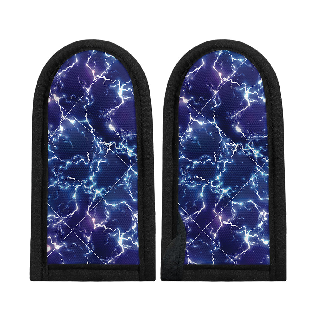 Blue And Purple Lightning Print Skillet Handle Cover