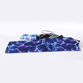 Blue And Purple Lightning Print Sports Towel