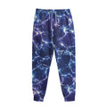 Blue And Purple Lightning Print Sweatpants