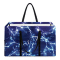 Blue And Purple Lightning Print Utility Tote Bag