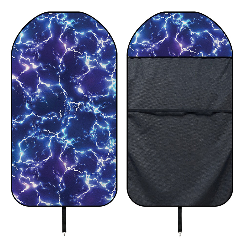 Blue And Purple Lightning Print Waterproof Car Seat Cover