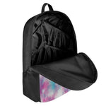 Blue And Purple Shibori Tie Dye Print 17 Inch Backpack