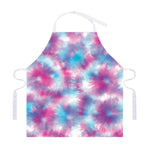 Blue And Purple Shibori Tie Dye Print Adjustable Apron