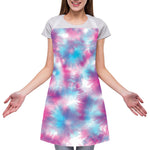 Blue And Purple Shibori Tie Dye Print Adjustable Apron