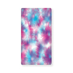 Blue And Purple Shibori Tie Dye Print Baby Crib Sheet