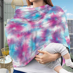 Blue And Purple Shibori Tie Dye Print Baby Seat Cover