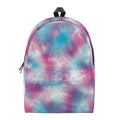 Blue And Purple Shibori Tie Dye Print School Backpack