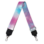 Blue And Purple Shibori Tie Dye Print Bag Strap