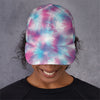 Blue And Purple Shibori Tie Dye Print Baseball Cap