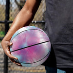 Blue And Purple Shibori Tie Dye Print Basketball