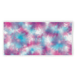 Blue And Purple Shibori Tie Dye Print Beach Towel