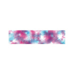 Blue And Purple Shibori Tie Dye Print Bed Runner