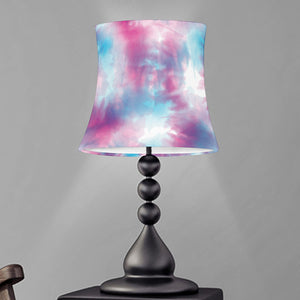 Blue And Purple Shibori Tie Dye Print Bell Lamp Shade