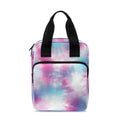 Blue And Purple Shibori Tie Dye Print Bible Tote Bag