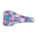 Blue And Purple Shibori Tie Dye Print Bicycle Seat Cover