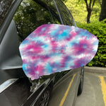 Blue And Purple Shibori Tie Dye Print Car Side Mirror Covers